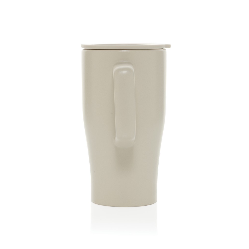 Ceramiczny kubek podrożny 490 ml Kubek podróżny 490 ml, wykonany z ceramiki, zamykane wieczko