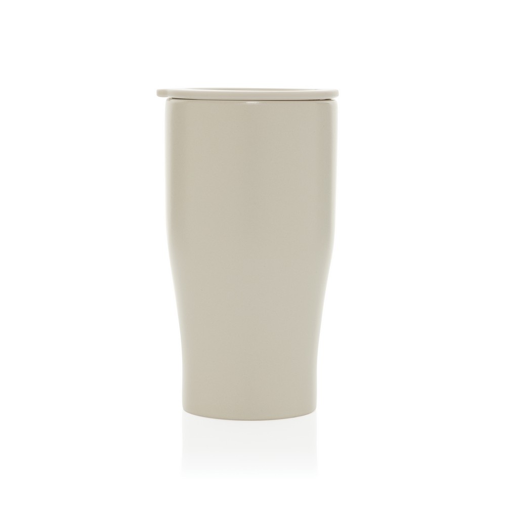 Ceramiczny kubek podrożny 490 ml Kubek podróżny 490 ml, wykonany z ceramiki, zamykane wieczko