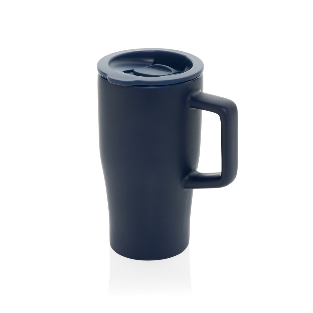 Ceramiczny kubek podrożny 490 ml Kubek podróżny 490 ml, wykonany z ceramiki, zamykane wieczko