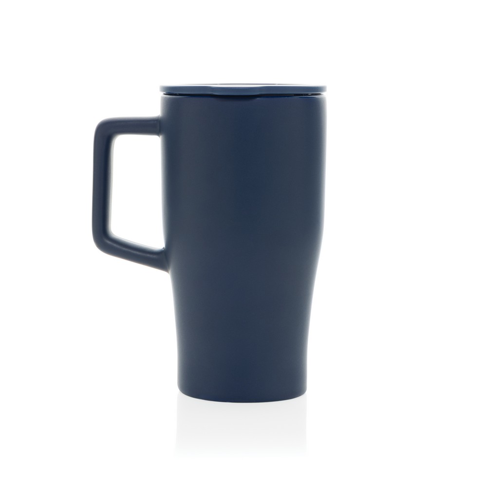 Ceramiczny kubek podrożny 490 ml Kubek podróżny 490 ml, wykonany z ceramiki, zamykane wieczko