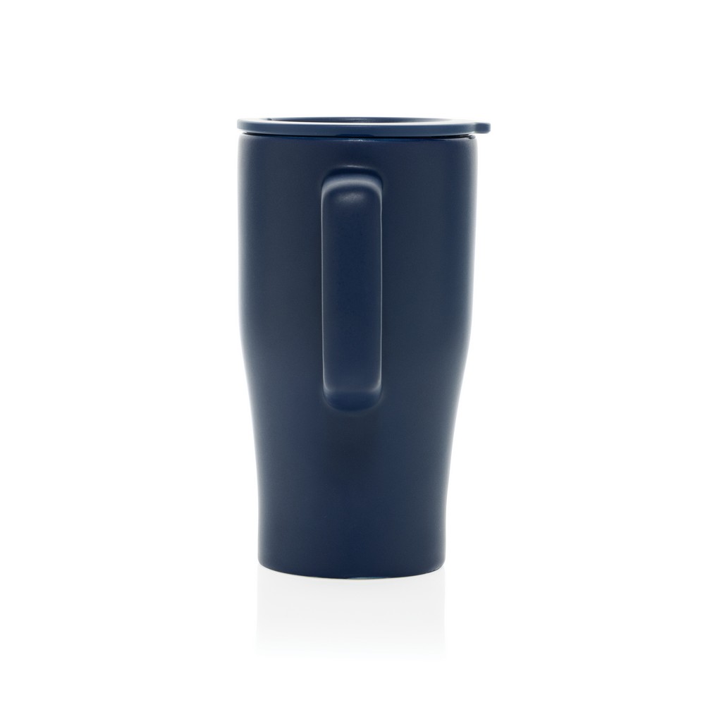 Ceramiczny kubek podrożny 490 ml Kubek podróżny 490 ml, wykonany z ceramiki, zamykane wieczko