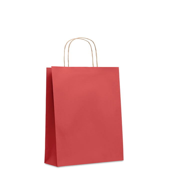 Średnia prezentowa torba Średnia torba prezentowa (50% z recyklingu). 90 gr / m². Wyprodukowane w EU.