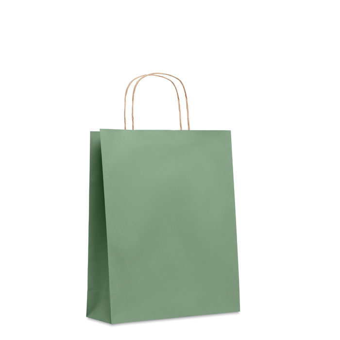 Średnia prezentowa torba Średnia torba prezentowa (50% z recyklingu). 90 gr / m². Wyprodukowane w EU.