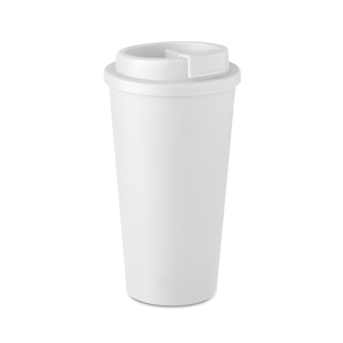 Dwuścienny kubek 450 ml Kubek z podwójną ścianką z PP. Pojemność: 450 ml.