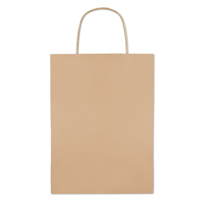 Paprierowa torebka śre 150 gr Średnia papierowa torba prezentowa z recyklingu. 150 gr/m².