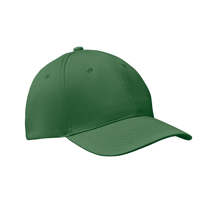 Czapka baseballowa 6 paneli 6-panelowa czapka bejsbolówka z bawełny twill 160 gr/m2 z regulowanym zapięciem na rzep. Dziurki wentylacyjne obszyte w dopasowanym kolorze. Rozmiar: 7 1/4.