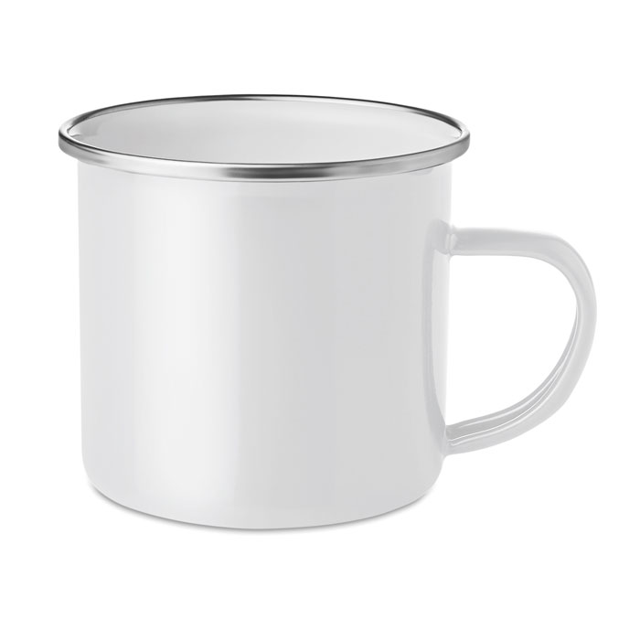 Metalowy kubek, warstwa emalii Metalowy kubek vintage z warstwą emalii. Pojemność 350 ml.