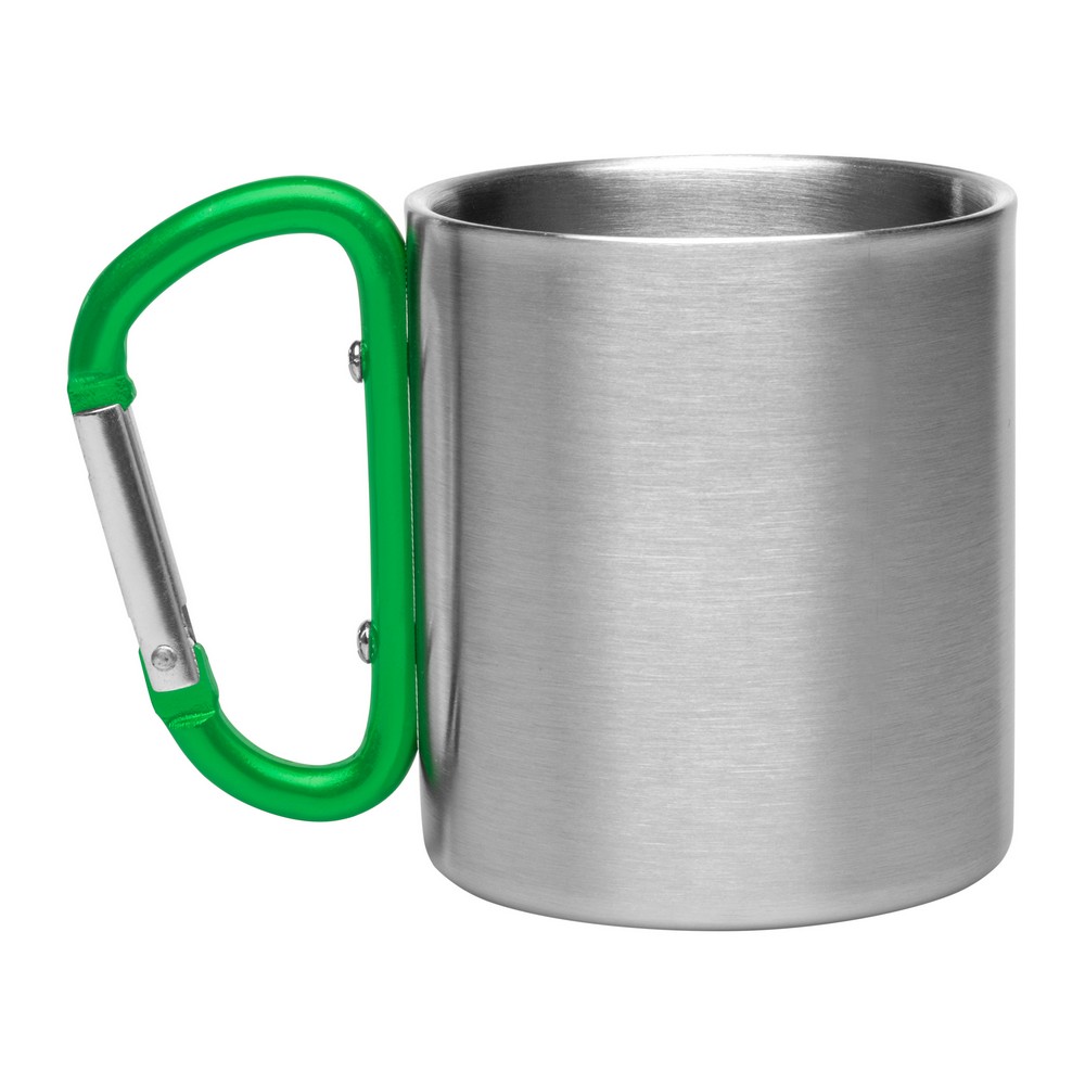 Metalowy kubek 210 ml z karabińczykiem | Easton Metalowy kubek 210 ml z karabińczykiem, podwójne ścianki