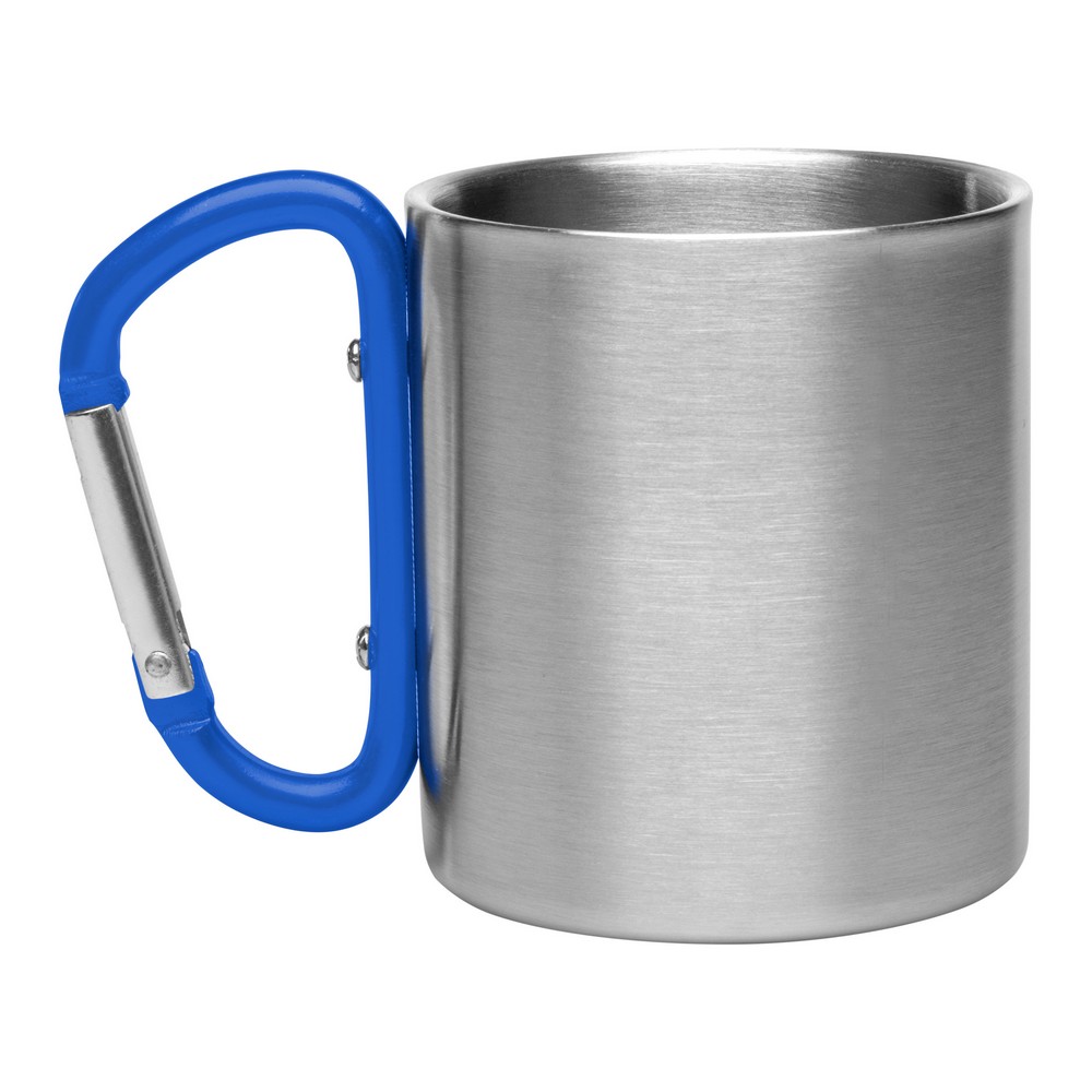 Metalowy kubek 210 ml z karabińczykiem | Easton Metalowy kubek 210 ml z karabińczykiem, podwójne ścianki