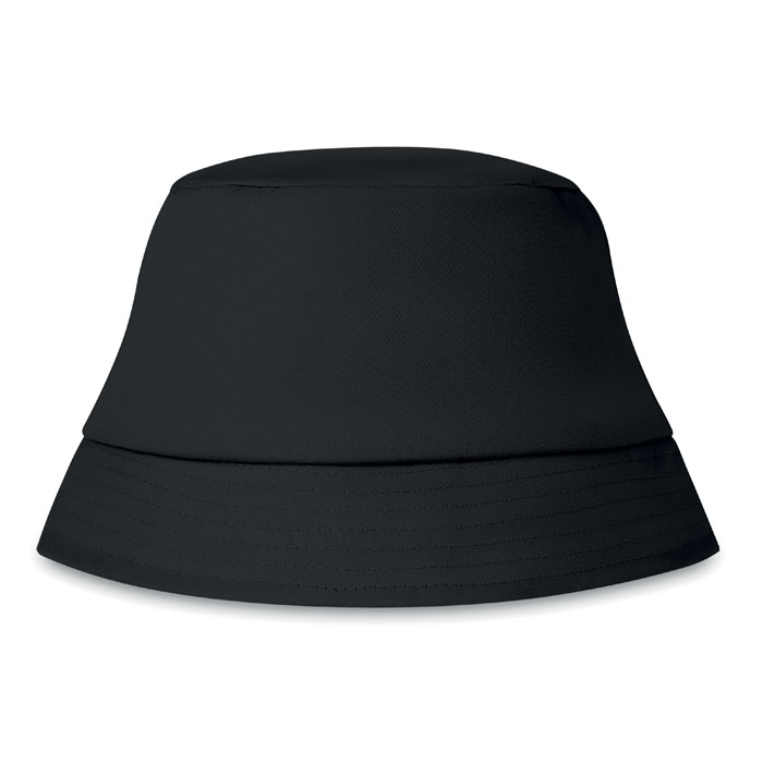 Kapelusz plażowy 160 gr/m² Bawełniany kapelusz plażowy 160 gr/m². Uniwersalny rozmiar. Ten produkt posiada certyfikat OEKO-TEX® STANDARD 100.