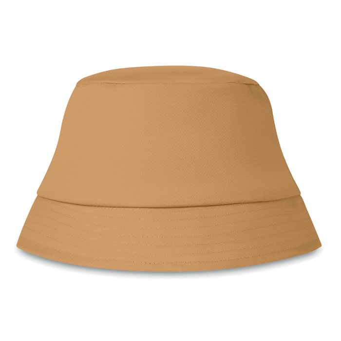 Kapelusz plażowy 160 gr/m² Bawełniany kapelusz plażowy 160 gr/m². Uniwersalny rozmiar. Ten produkt posiada certyfikat OEKO-TEX® STANDARD 100.