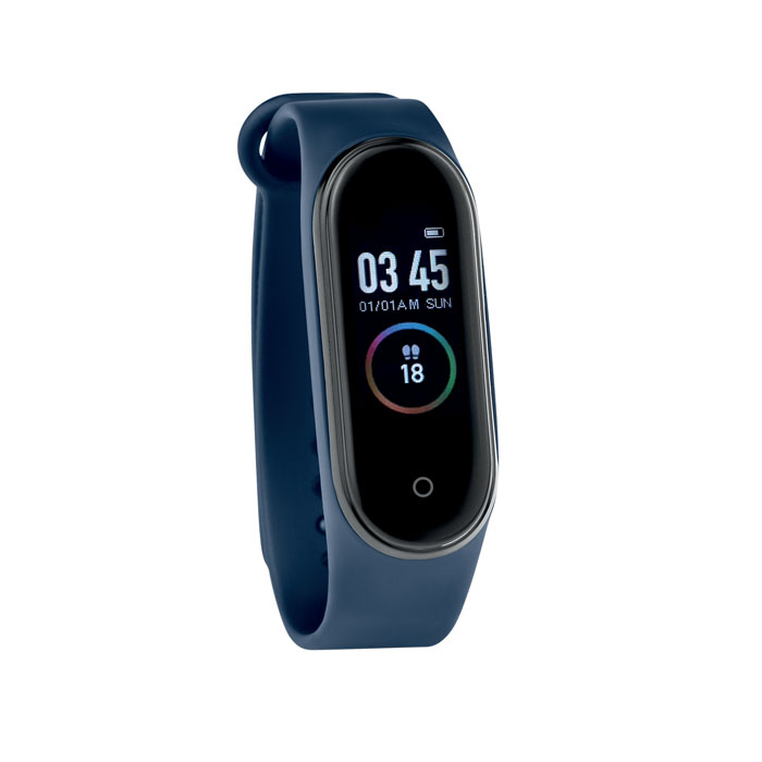 Smart watch zdrowotny Bezprzewodowy smartwatch 5.0 z ABS i silikonowym paskiem. Dotykowy wyświetlacz LCD 0,96 cala. Akumulator Li-Pol 90 mAh. Wymaga pobrania bezpłatnej aplikacji (Fitpro dostępnej w systemach iOS i Android).