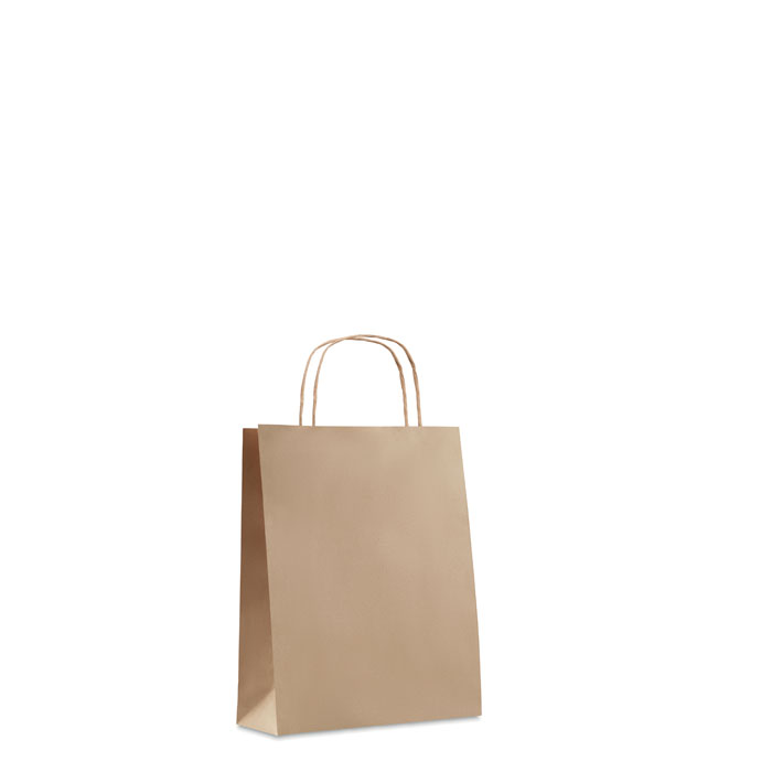 Mała torba prezentowa Mała papierowa torebka prezentowa. Torba papierowa to świetny sposób na podanie prezentu czy noszenie przedmiotów podczas zakupów. 90 gr / m². FSC®-certified | FSC MIX, P5.3, FSC-C213206