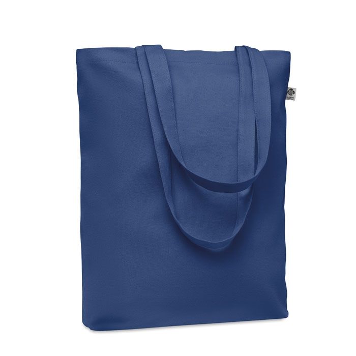 Płócienna torba 270 gr/m² Płócienna torba na zakupy z długimi uchwytami. 270 gr/m². Wykonana z bawełny organicznej. Ten produkt posiada certyfikat OEKO-TEX® STANDARD 100.