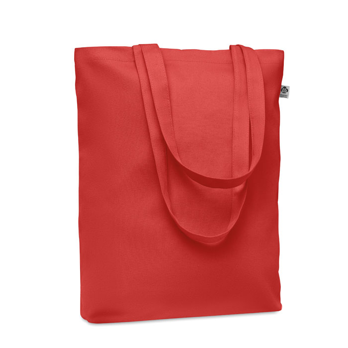 Płócienna torba 270 gr/m² Płócienna torba na zakupy z długimi uchwytami. 270 gr/m². Wykonana z bawełny organicznej. Ten produkt posiada certyfikat OEKO-TEX® STANDARD 100.