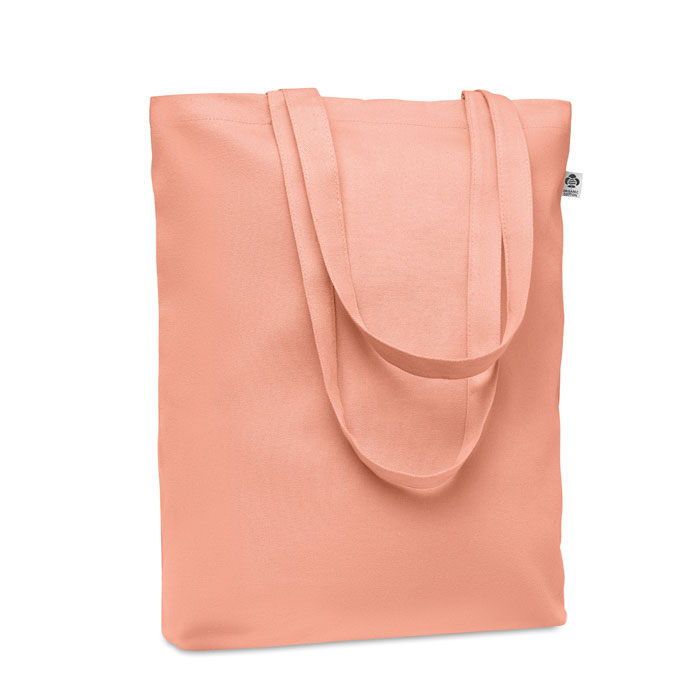 Płócienna torba 270 gr/m² Płócienna torba na zakupy z długimi uchwytami. 270 gr/m². Wykonana z bawełny organicznej. Ten produkt posiada certyfikat OEKO-TEX® STANDARD 100.