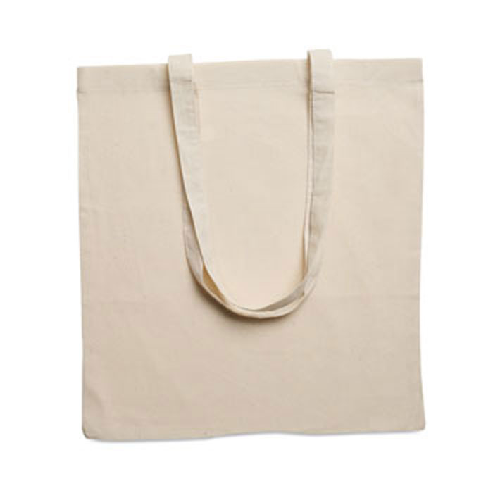 Torba na zakupy 140gr Torba na zakupy z bawełny 140gr/m², z długimi uchwytami. Ten produkt posiada certyfikat OEKO-TEX® STANDARD 100.