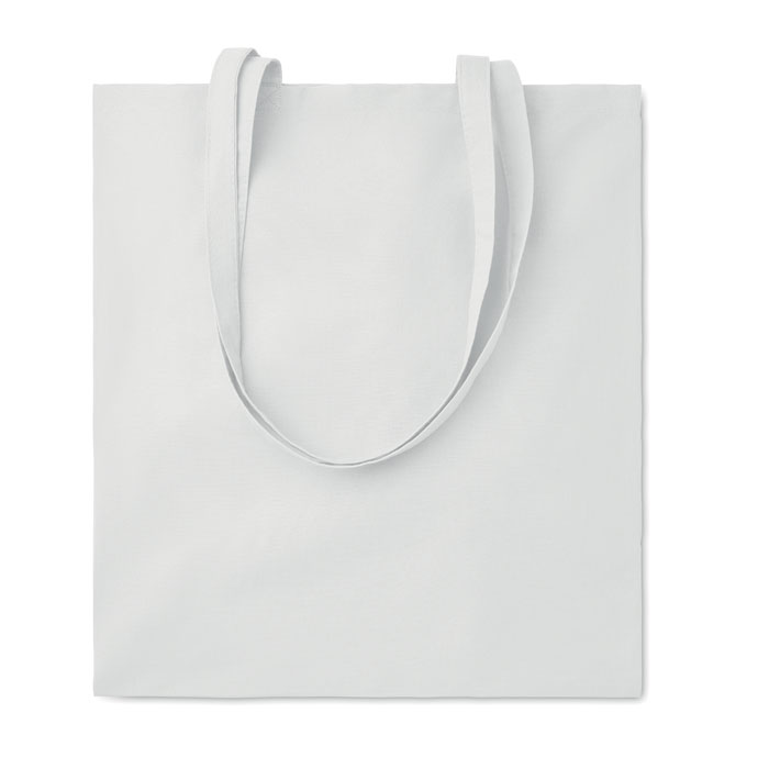 Torba na zakupy Kolorowa torba na zakupy z bawełny 140gr/m², z długimi uchwytami. Ten produkt posiada certyfikat OEKO-TEX® STANDARD 100.