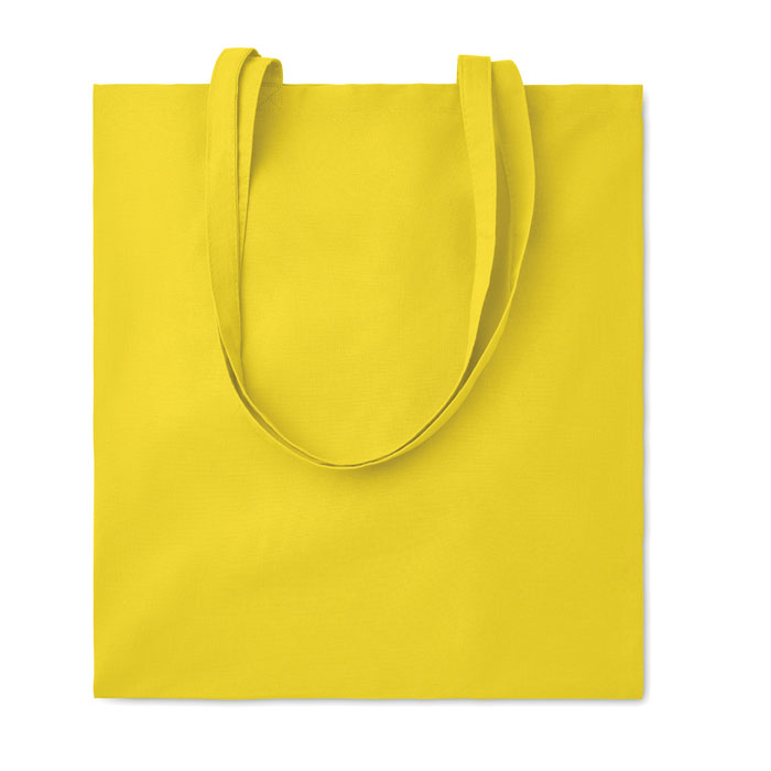 Torba na zakupy Kolorowa torba na zakupy z bawełny 140gr/m², z długimi uchwytami. Ten produkt posiada certyfikat OEKO-TEX® STANDARD 100.