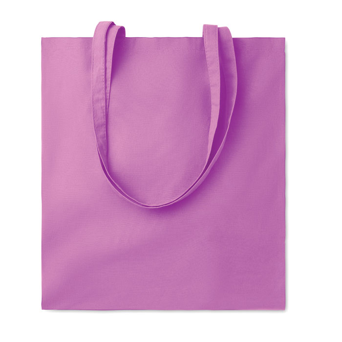 Torba na zakupy Kolorowa torba na zakupy z bawełny 140gr/m², z długimi uchwytami. Ten produkt posiada certyfikat OEKO-TEX® STANDARD 100.