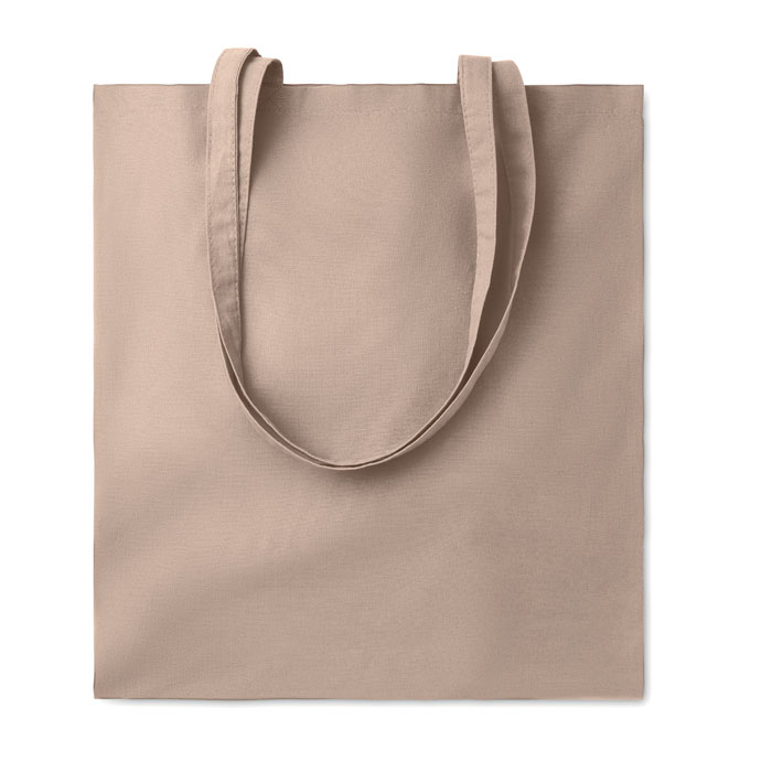 Torba na zakupy Kolorowa torba na zakupy z bawełny 140gr/m², z długimi uchwytami. Ten produkt posiada certyfikat OEKO-TEX® STANDARD 100.