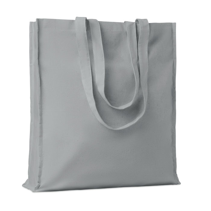 Bawełniana torba na zakupy Bawełniana torba na zakupy z długimi uchwytami. 140 gr / m². Ten produkt posiada certyfikat OEKO-TEX® STANDARD 100.