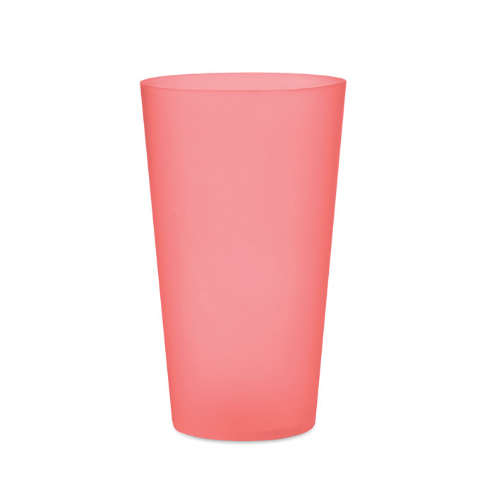 Kubek eventowy 500 ml Kubek wielokrotnego użytku z PP na festiwale z matowym wykończeniem. Pojemność: 500 ml.