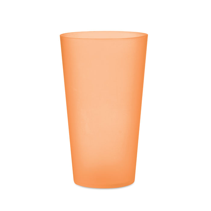 Kubek eventowy 500 ml Kubek wielokrotnego użytku z PP na festiwale z matowym wykończeniem. Pojemność: 500 ml.